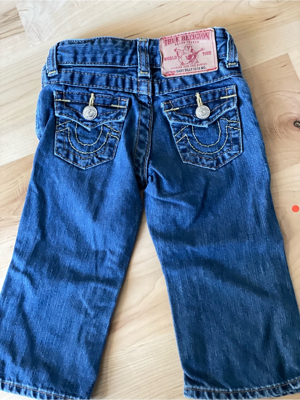 True Religion Baby Billy Jeans 12-18 Months Bootcut Denim